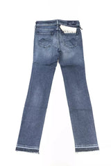 Blue Cotton Women Jeans