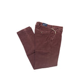 Burgundy Cotton Men Chino Trousers