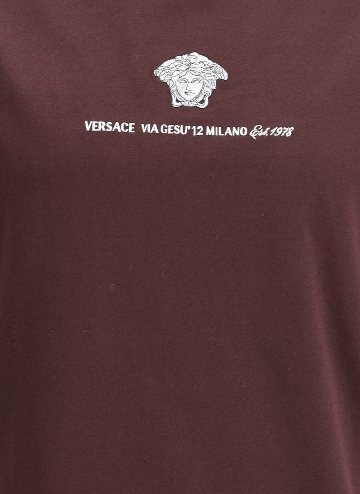 Versace Embroidered Medusa Milano Men's T-Shirt