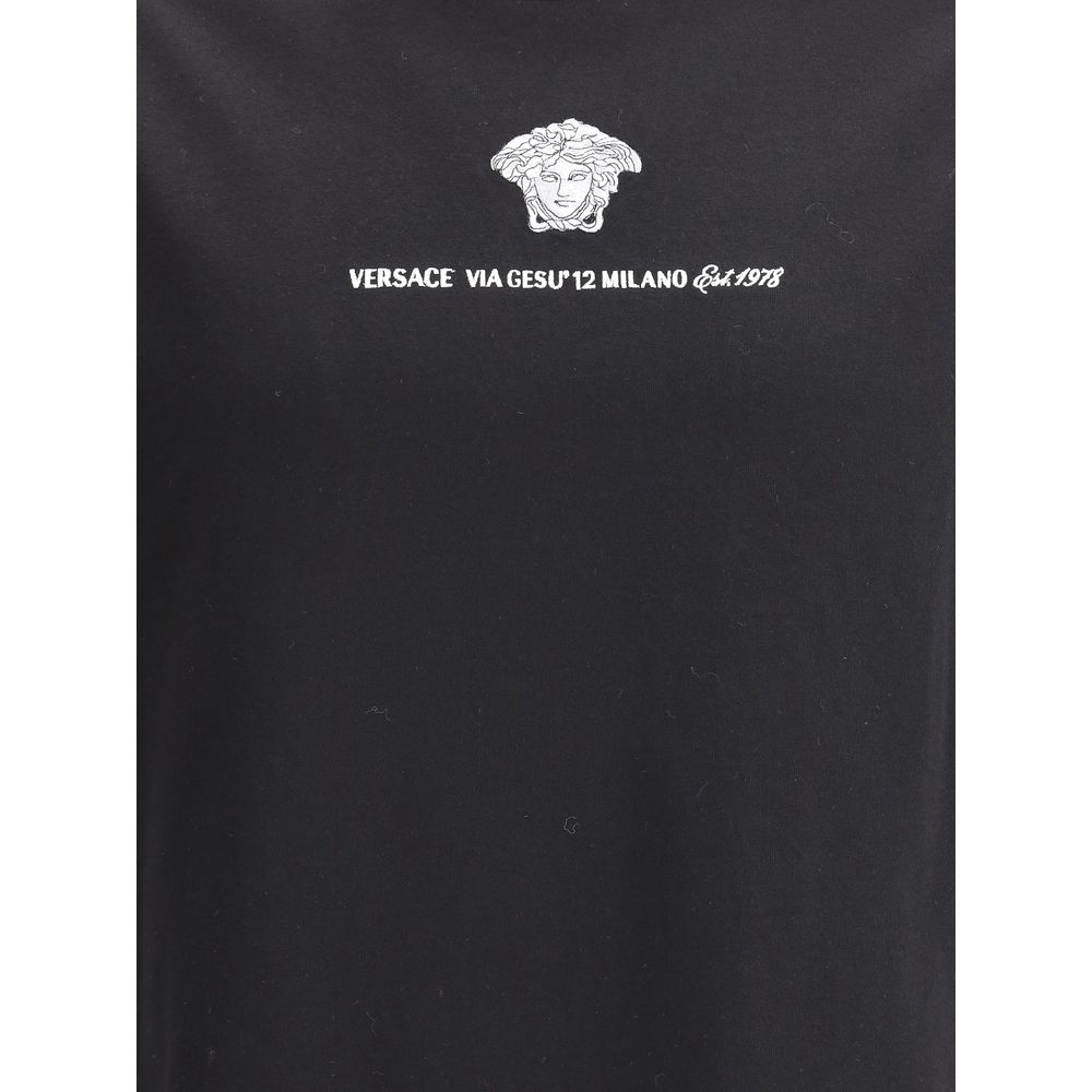 Versace Embroidered Medusa Milano Men's T-Shirt