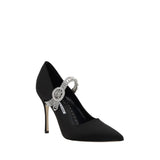 Manolo Blahnik Hamedi Silk Satin Pumps