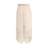 Zimmermann Wylie Embroidered Midi Skirt