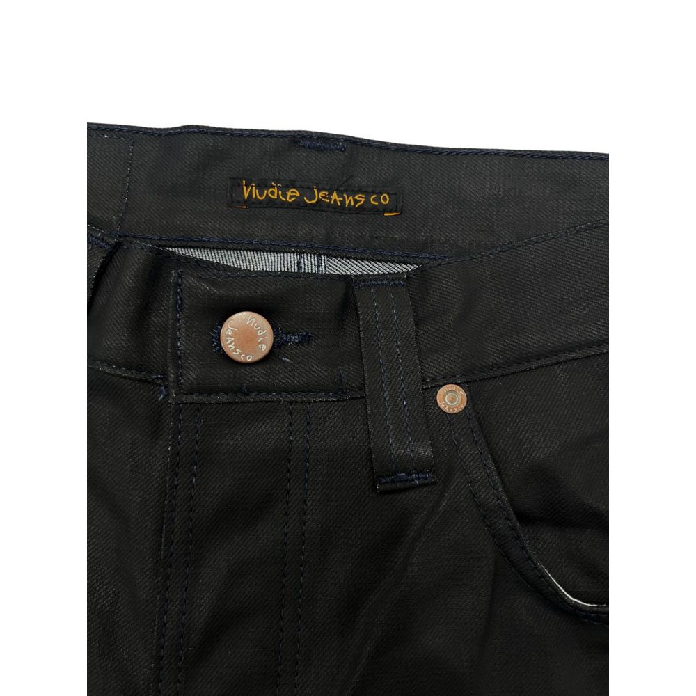 Black Cotton Jeans & Pant