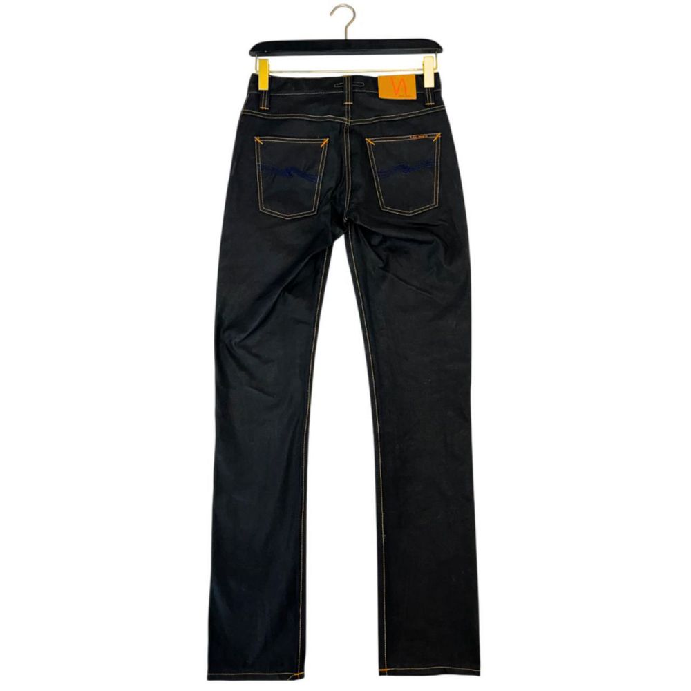 Black Cotton Jeans & Pant