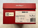 Salvatore Ferragamo Black Gancini Men Leather Loafers Shoes EU 41.5 US 7.5 EEE