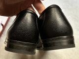 Salvatore Ferragamo Black Gancini Men Leather Loafers Shoes EU 41.5 US 7.5 EEE